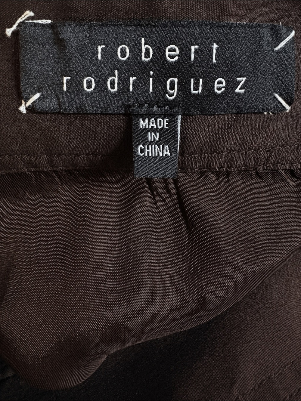 Robert Rodriguez Brown Cotton Blend Bubble Skirt Size 2 - Picture 2 of 9